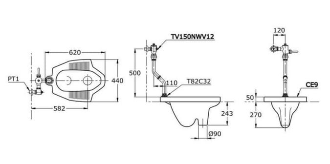 ukuran kloset jongkok