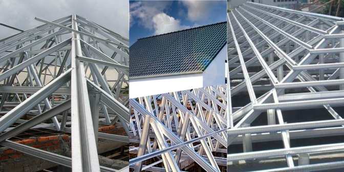 ukuran rangka atap baja ringan