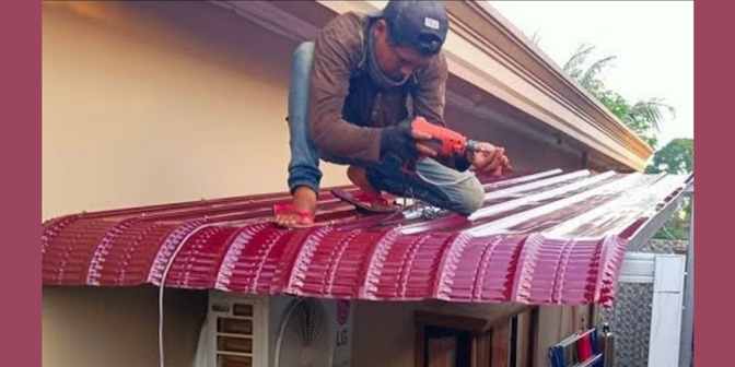 atap spandek lengkung