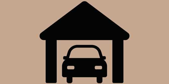 Desain Rumah Garasi di Tengah