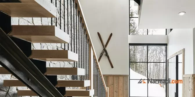 contoh gambar tangga minimalis modern model melayang