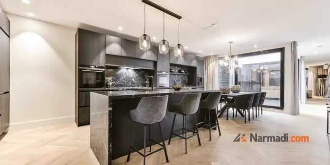 dapur terbuka bar style