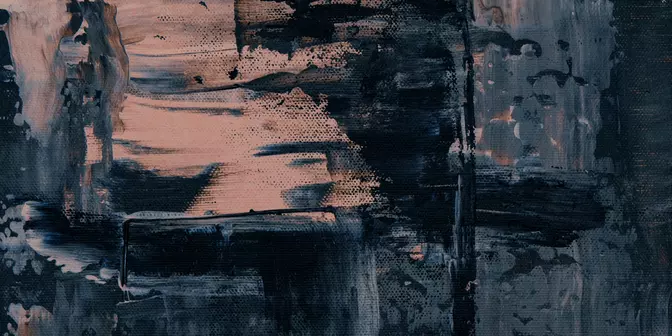 lukisan abstrak pemandangan