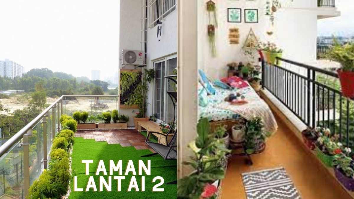 Taman di Balkon Lantai 2