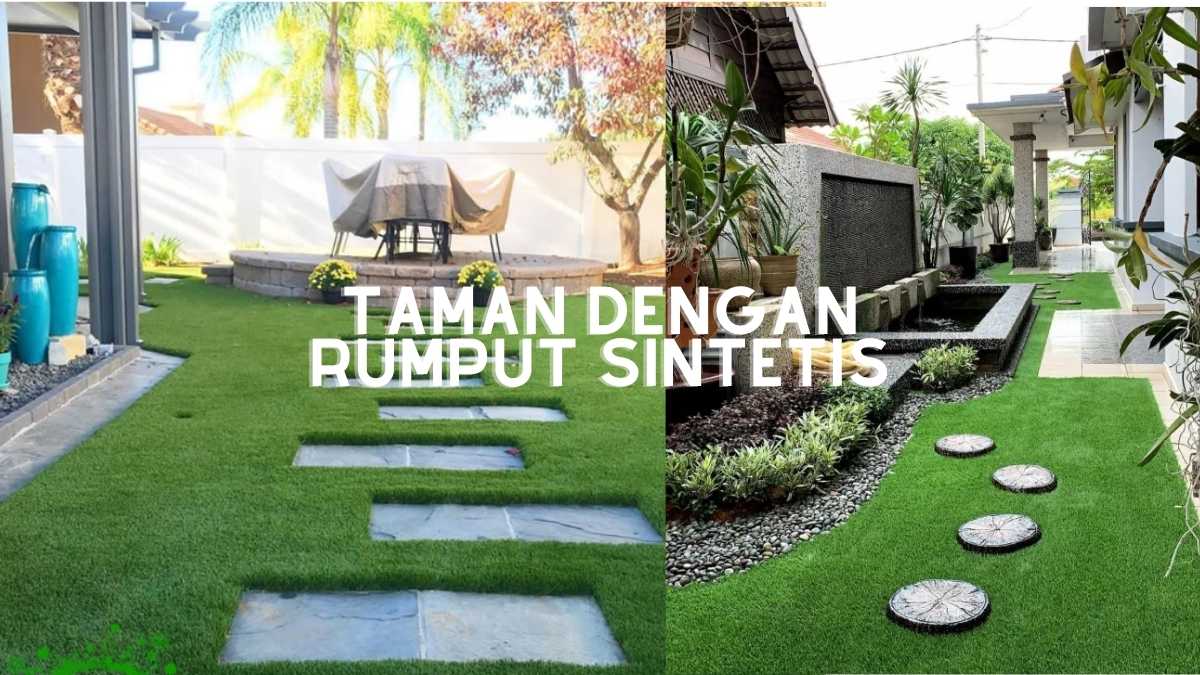8 Inspirasi Taman Kecil dengan Rumput Sintetis