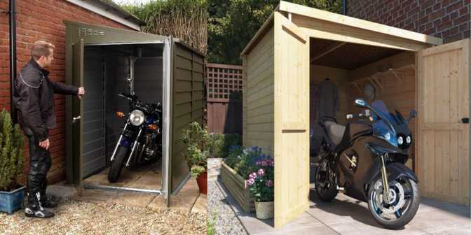 model garasi motor samping rumah