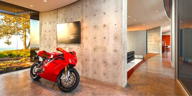 model garasi motor samping rumah