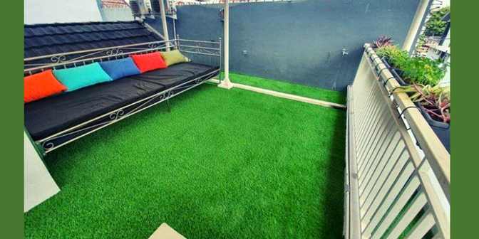 Taman di Balkon Lantai 2