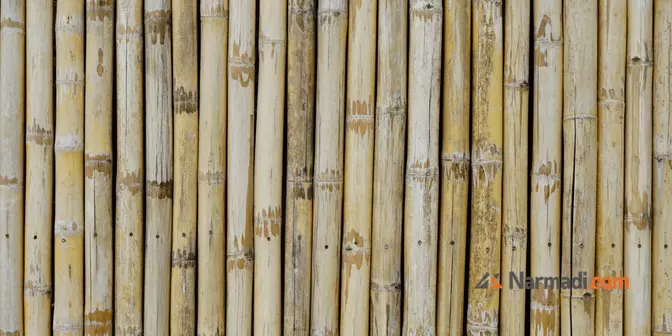 partisi ruangan dari bambu