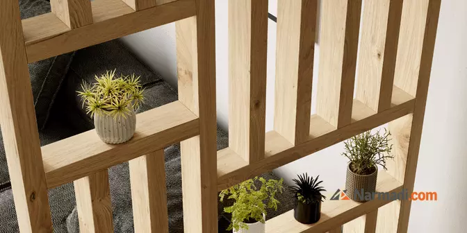 partisi ruangan dari kayu