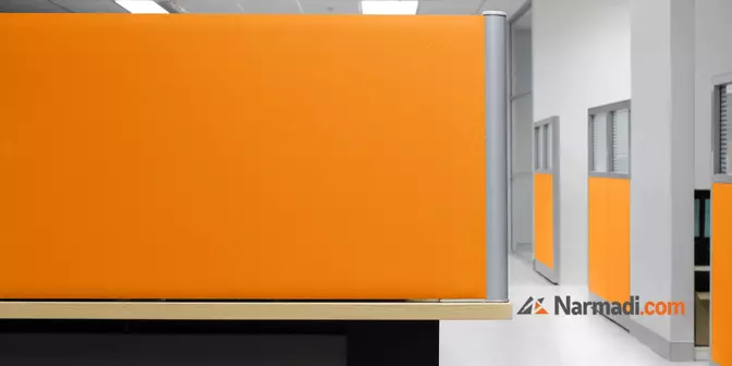 partisi ruangan dengan bahan fiber