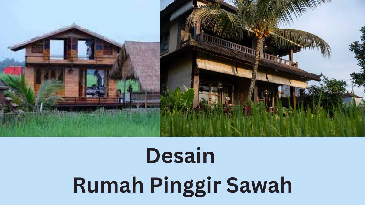 desain rumah pinggir sawah