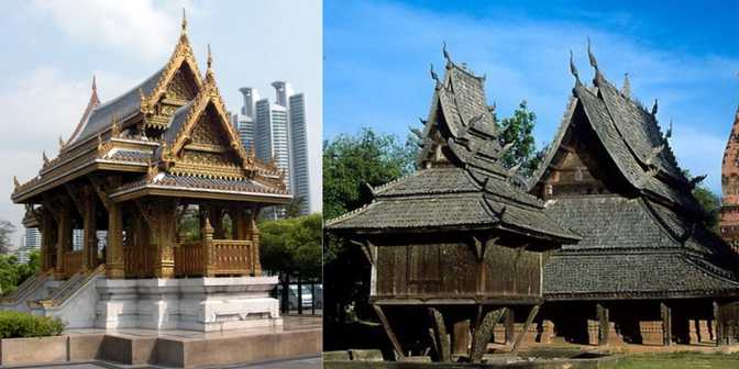 desain rumah etnik tingkat