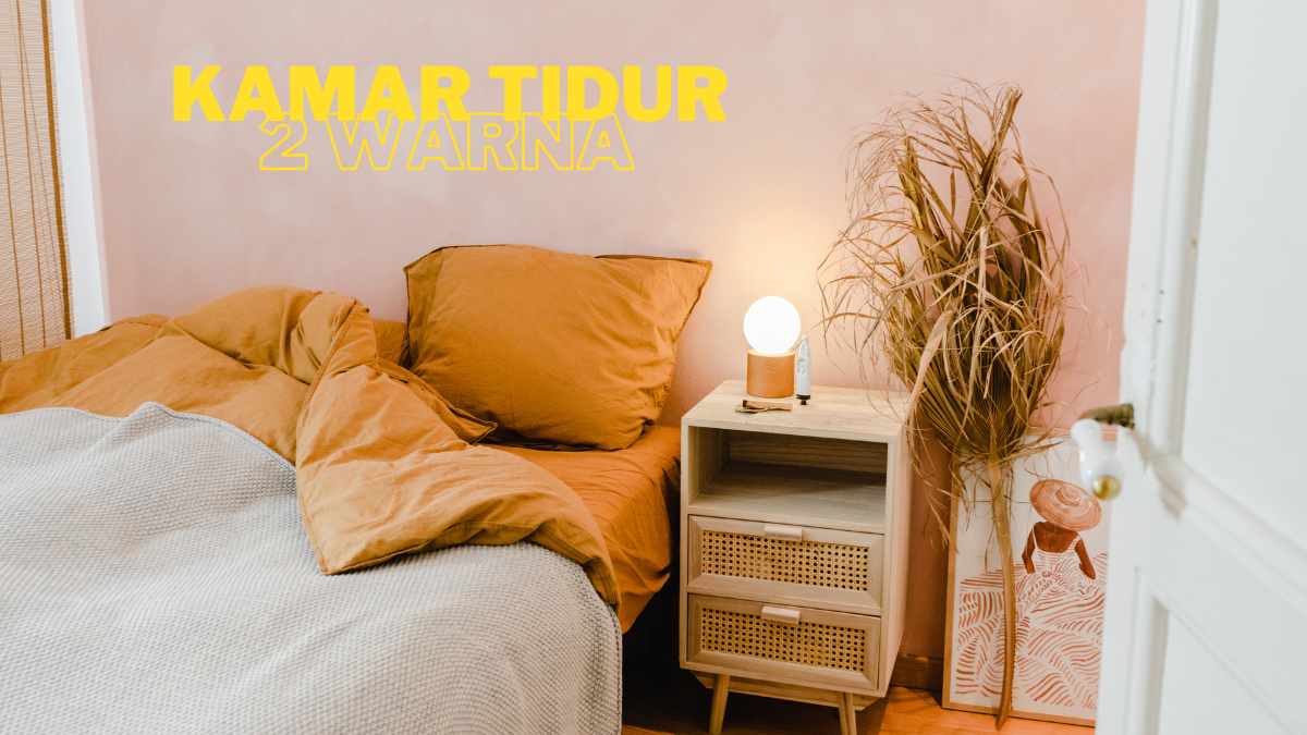 cat kamar tidur 2 warna