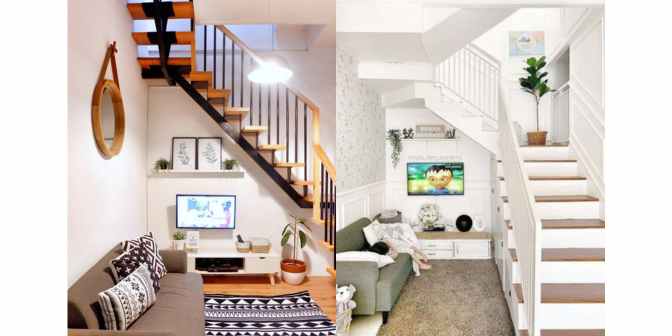 ruang tamu bawah tangga