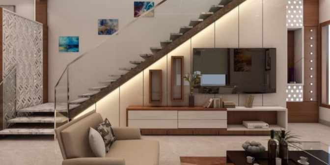 ruang tamu bawah tangga