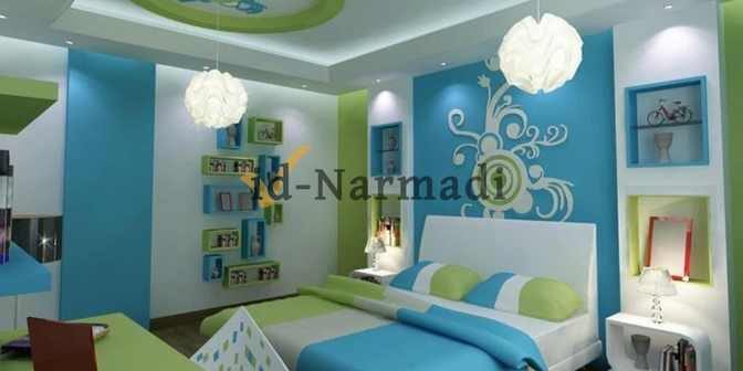 Cat Kamar Warna Biru Langit