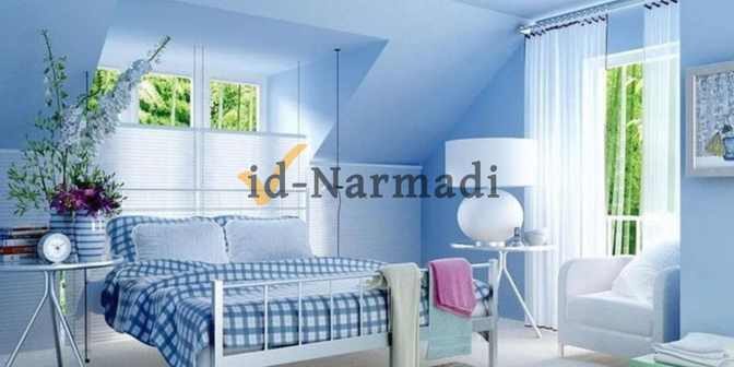 Cat Kamar Warna Biru Langit