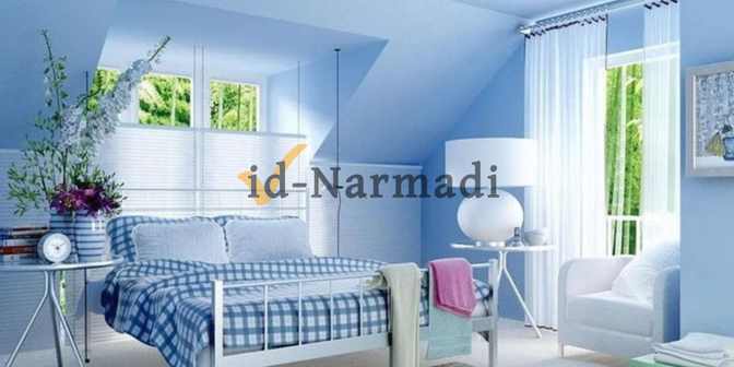 Cat Kamar Warna Biru Langit