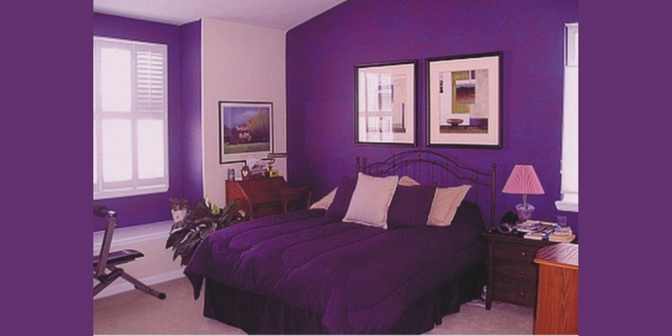 cat kamar tidur romantis