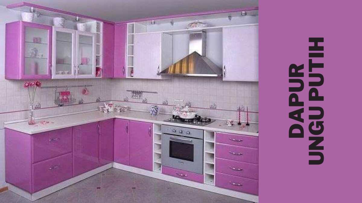 Cat Rumah Warna Ungu Kombinasi Putih