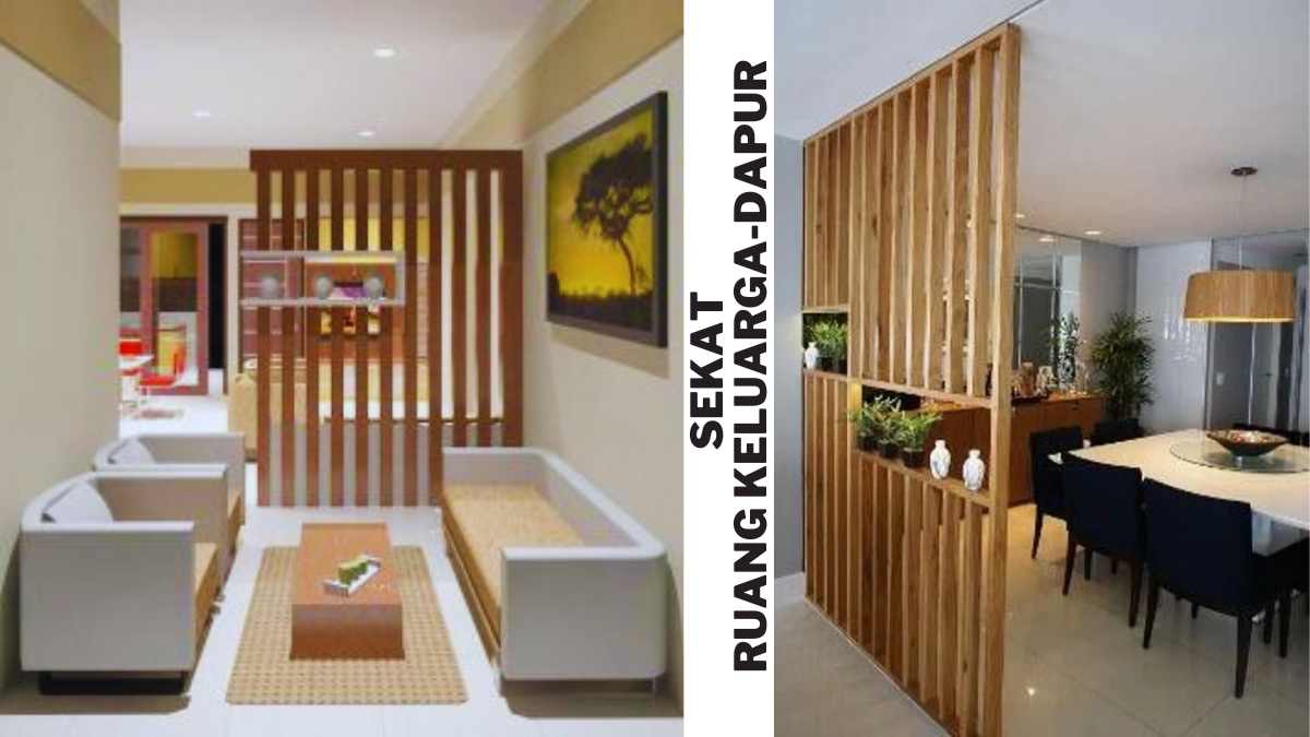 11 Inspirasi Desain Sekat Dapur dan Ruang Keluarga
