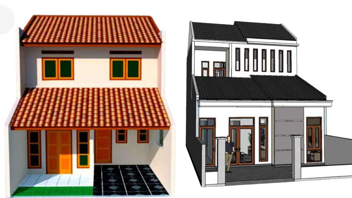 Rumah Tingkat Separuh Belakang