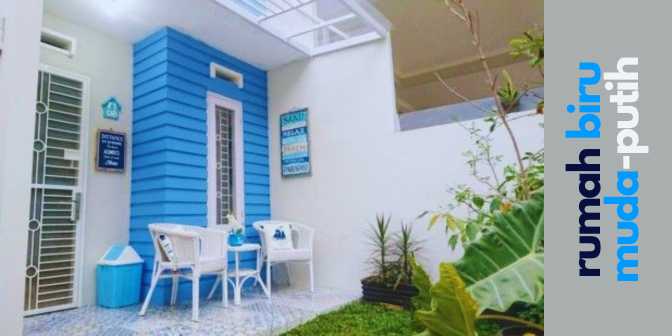Kombinasi Cat Rumah Warna Biru Muda