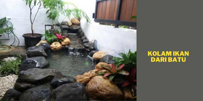 Kolam Ikan Mini di Teras Rumah