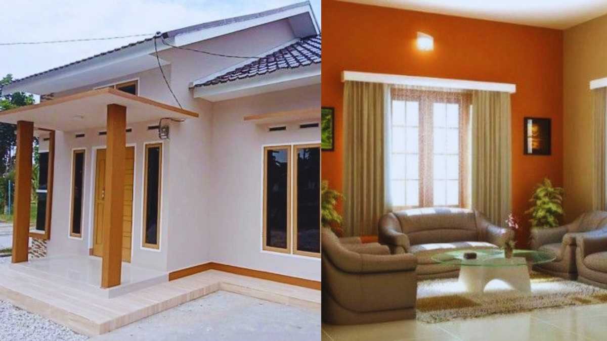 7 Ide Cat Rumah Warna Orange dan Cream, Kombinasi!