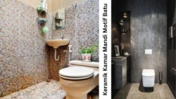 Keramik Kamar Mandi Motif Batu