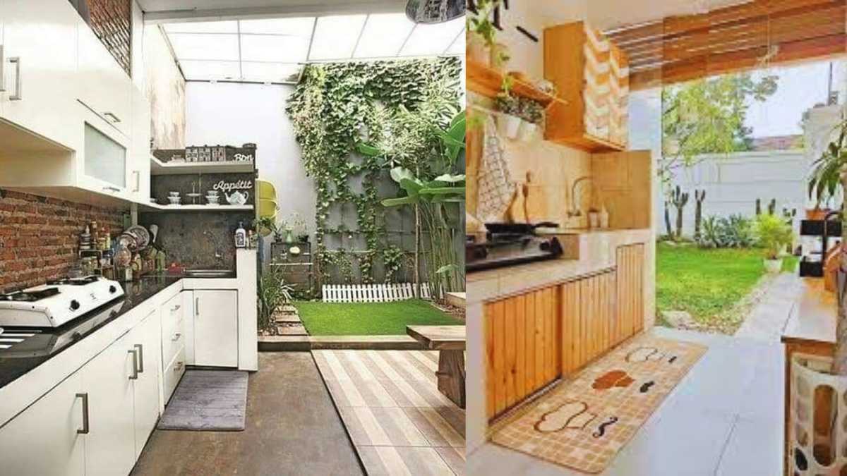 Desain Dapur Minimalis Terbuka Dibelakang Rumah