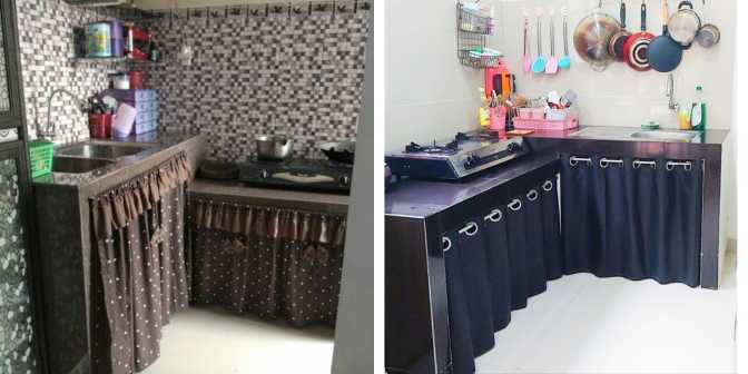 Gorden Kolong Dapur Minimalis