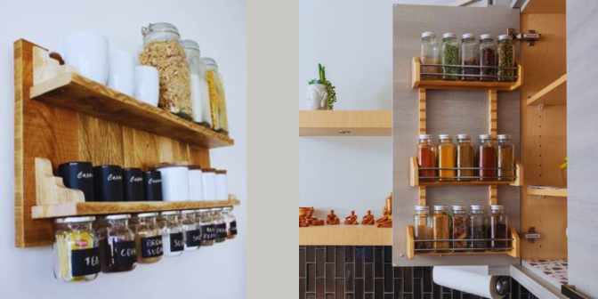 Rak Bumbu Dapur Gantung Minimalis