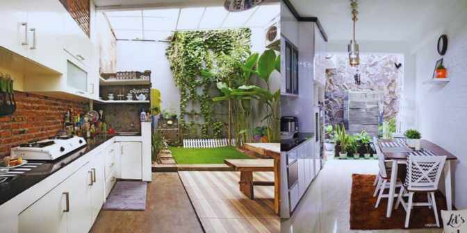 Dapur dan Taman Belakang Rumah Minimalis