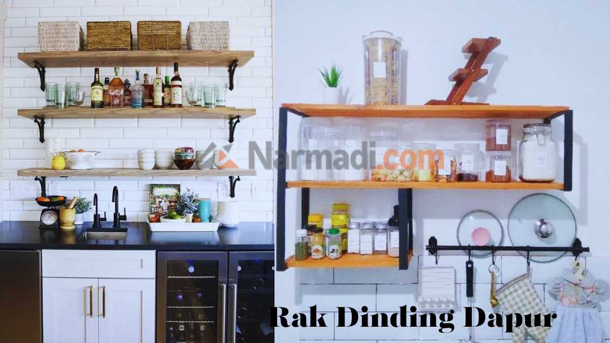 Rak Dinding Dapur Minimalis Dari Kayu