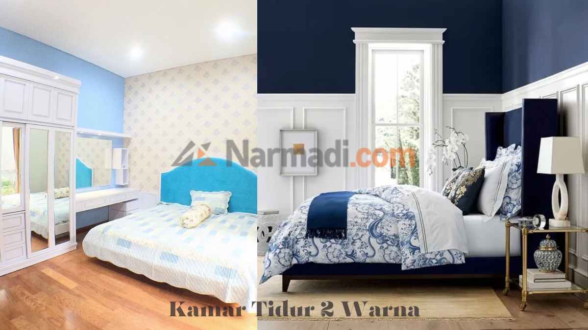 Kombinasi 2 Warna Cat Kamar Tidur