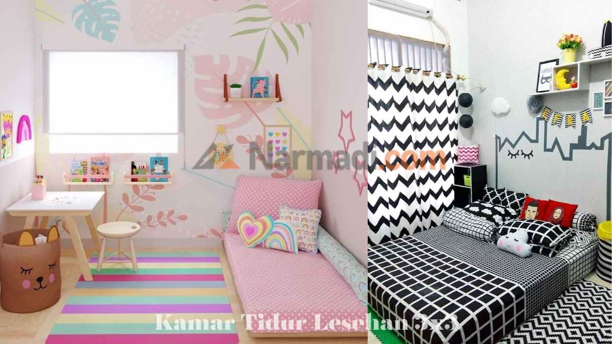 Desain Kamar Tidur Lesehan Ukuran 3x3
