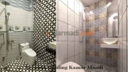 Keramik Dinding Kamar Mandi Motif Bunga