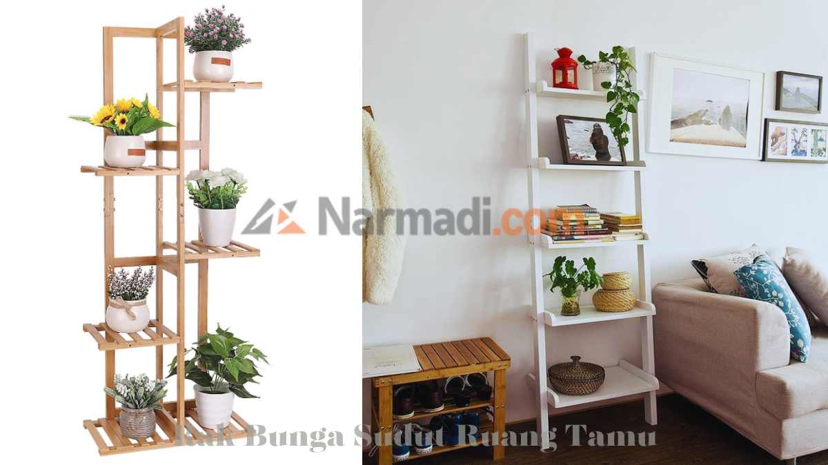 Bunga Sudut Ruang Tamu minimalis