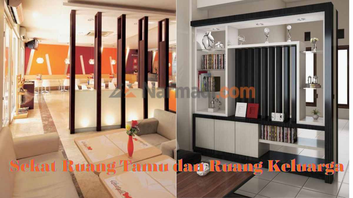 15 Ide Pembatas Ruang Tamu dan Ruang Keluarga