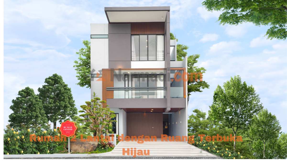Rumah Minimalis 2 Lantai dengan Ruang Terbuka
