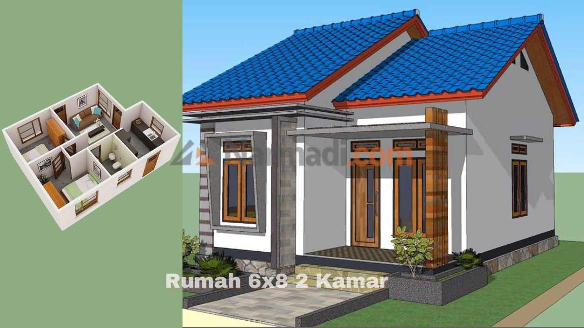 Desain Rumah 6x8 Kamar 2