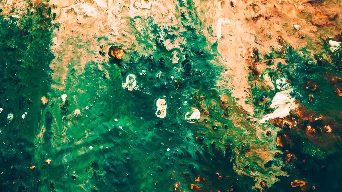 Lukisan dengan tema abstrak